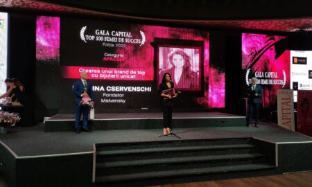 Premiile Galei Capital „Top 100 Femei de succes”, categoria „Antreprenoriat”. Malvina Cservenschi: „Menirea noastră este să promovăm valorile și tradițiile românești, în asta credem”