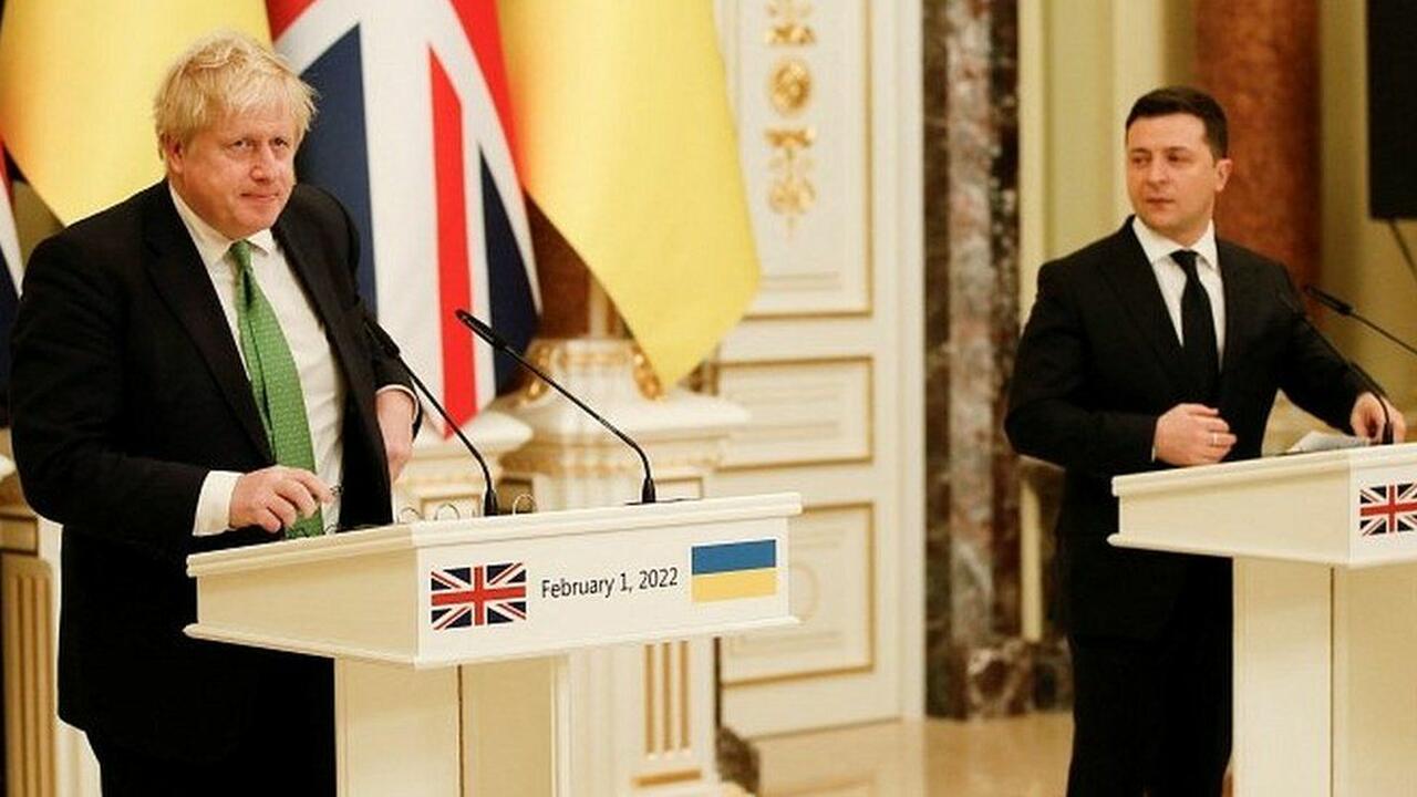 Volodimir Zelenski și Boris Johnson - sursa foto - replicamedia.md