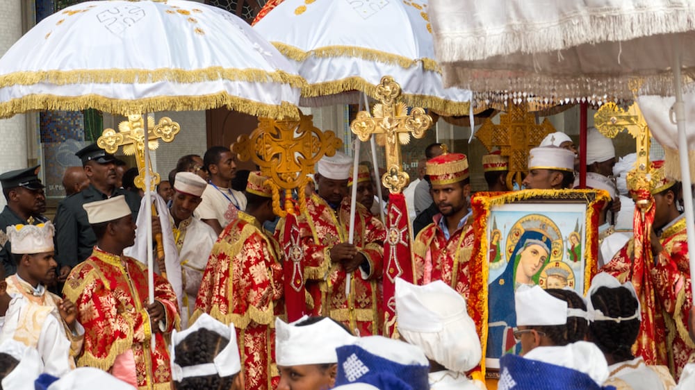 Procesiune de Crăciun în Etiopia, sărbătoarea Timkat, sursă foto Demand Africa