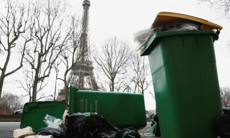 Gunoi în Franța, sursa foto CNN