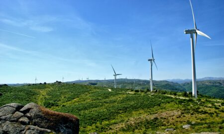 Parc eolian din Fafe, nordul Portugaliei