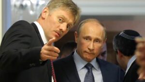 Peskov și Putin oficiali Rusia; Sursă foto: cnn.com