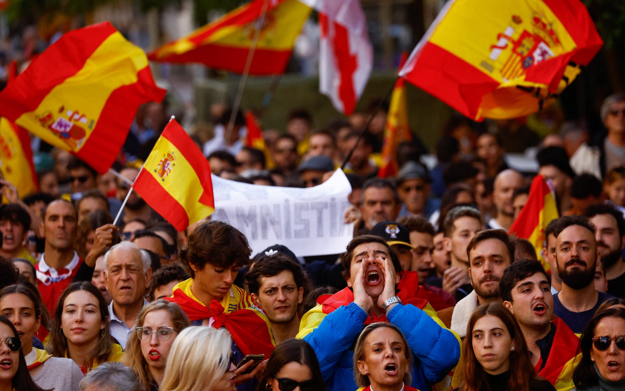 proteste spania (sursă foto: The Telegraph)