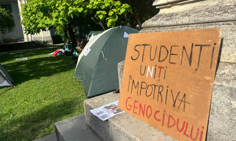 Noapte albă și manifestări pro-Palestina. Studenții din București continuă protestele