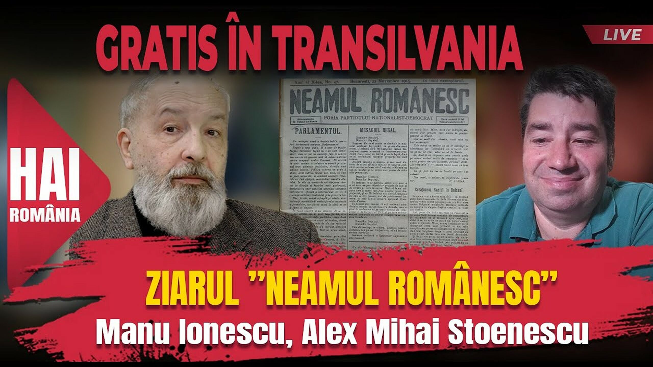 VIDEO. Alex Mihai Stoenescu la Evenimentul Istoric: 1914, anul în care Iorga devine proprietarul Neamului Românesc