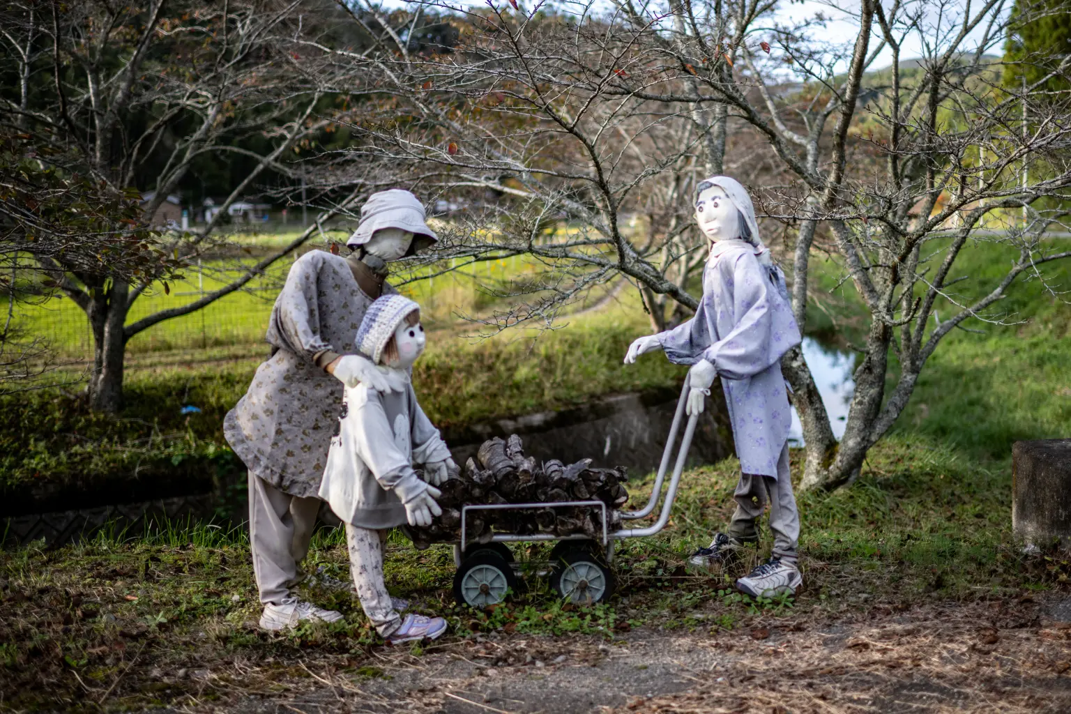 Cum combate criza demografică un sat din Japonia? Păpuși în mărime naturală pentru a imita o societate plină de viață