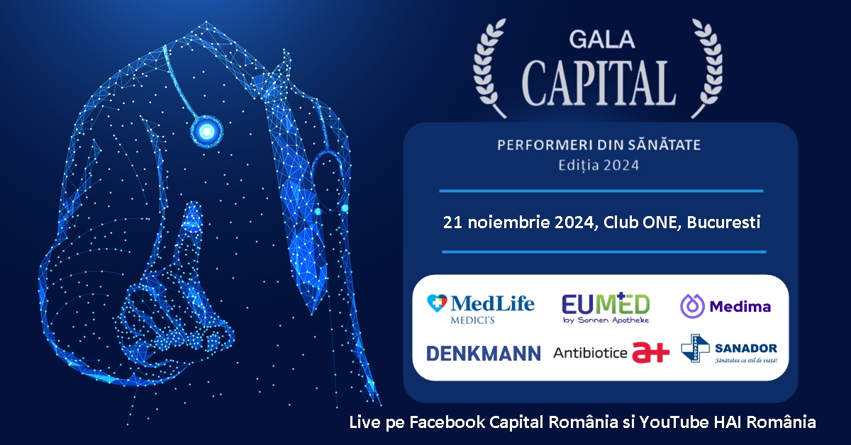 Performanța medicală, premiată în cadrul Galei Capital Performeri din Sănătate 2024