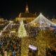 Târgul de Crăciun din Cluj-Napoca s-a deschis. Turiștii au admirat spectacolul de lumini