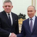 Robert Fico și Vladimir Putin, sursa foto: BBC